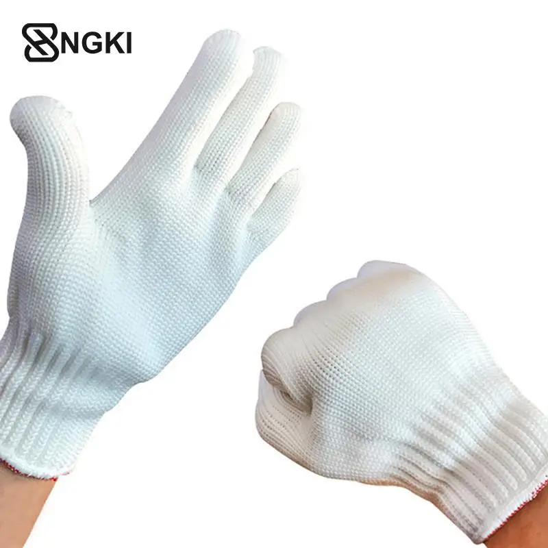 

200-градусные термостойкие перчатки, варежки для духовки, вязаные теплоизоляционные перчатки для мастерской, перчатки для барбекю, кухонные перчатки для духовки