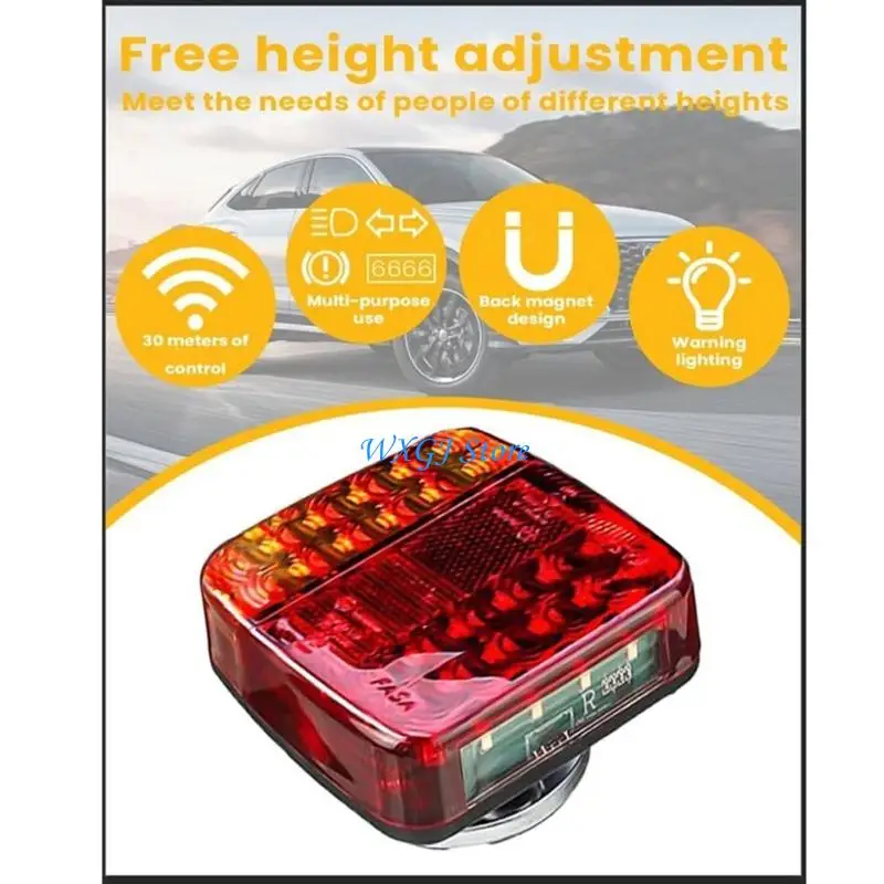 37JE Rechargeable Waterproof LED Trailer Tail Light With USB Charging For Trucks RVs Boats And Caravans