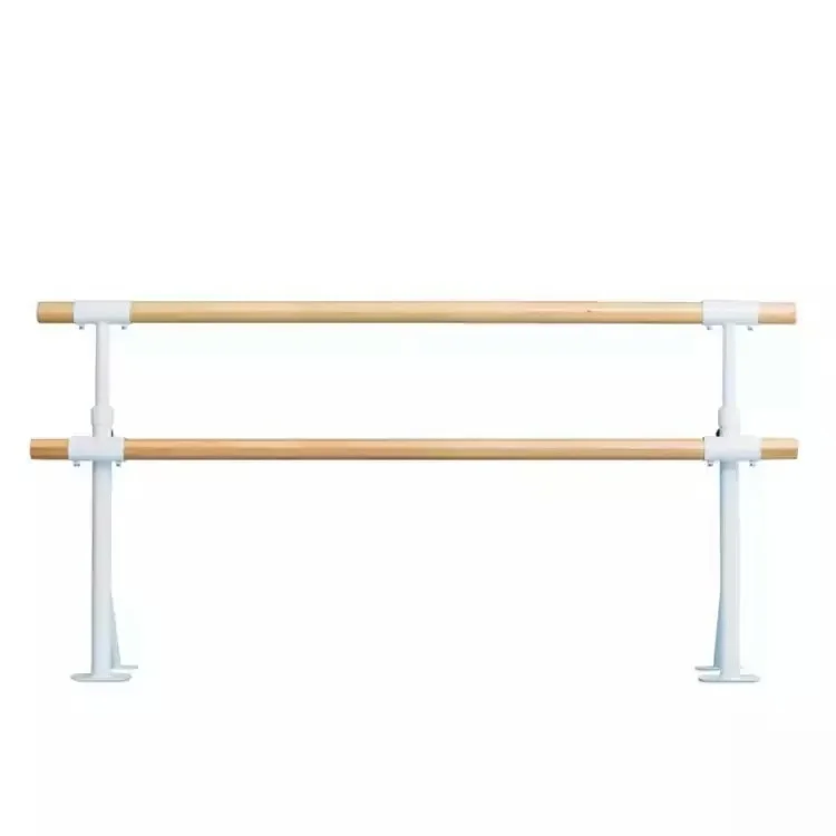 Professional High Quality Double Layer Wall Mounted Dance Barre Height Adjustable Gym Ballet Barre for Dance Club Training