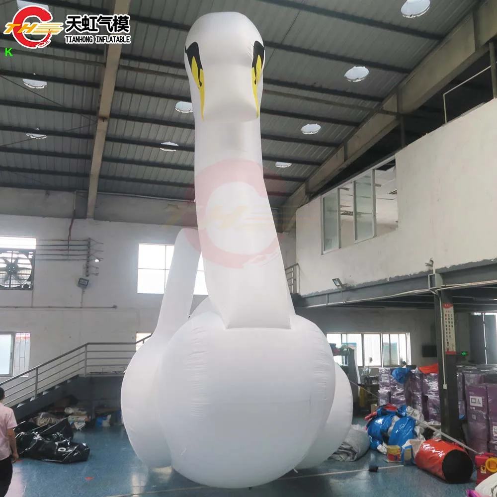 Fantastic Valentine's day Wedding Decoration White Big Inflatable Swan Christmas Activities Inflatable Swan Animal Balloon