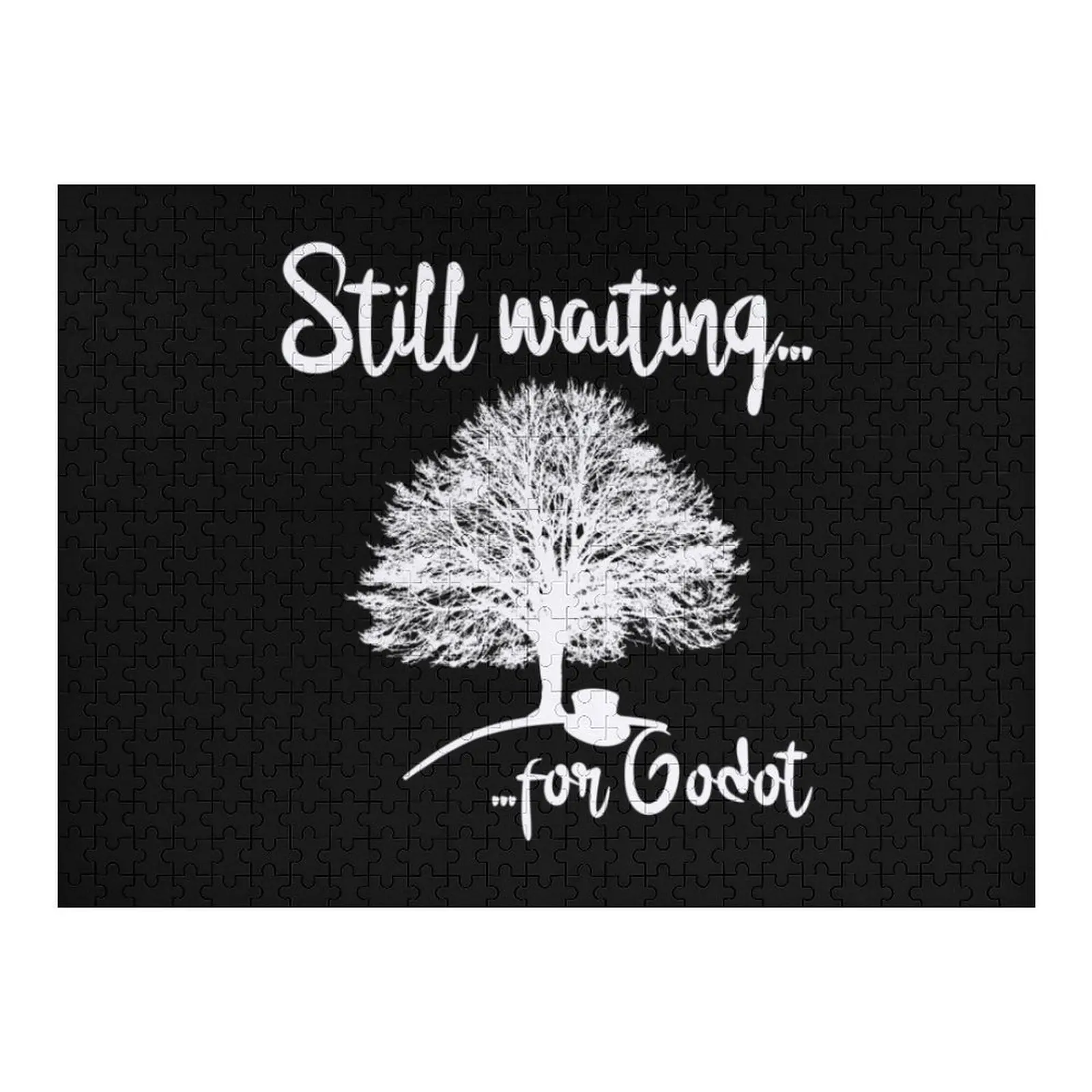 

Все еще ожидания Godot Jigsaw Puzzle Jigsaw для детей, индивидуальный подарок для женатых, деревянная головоломка на заказ