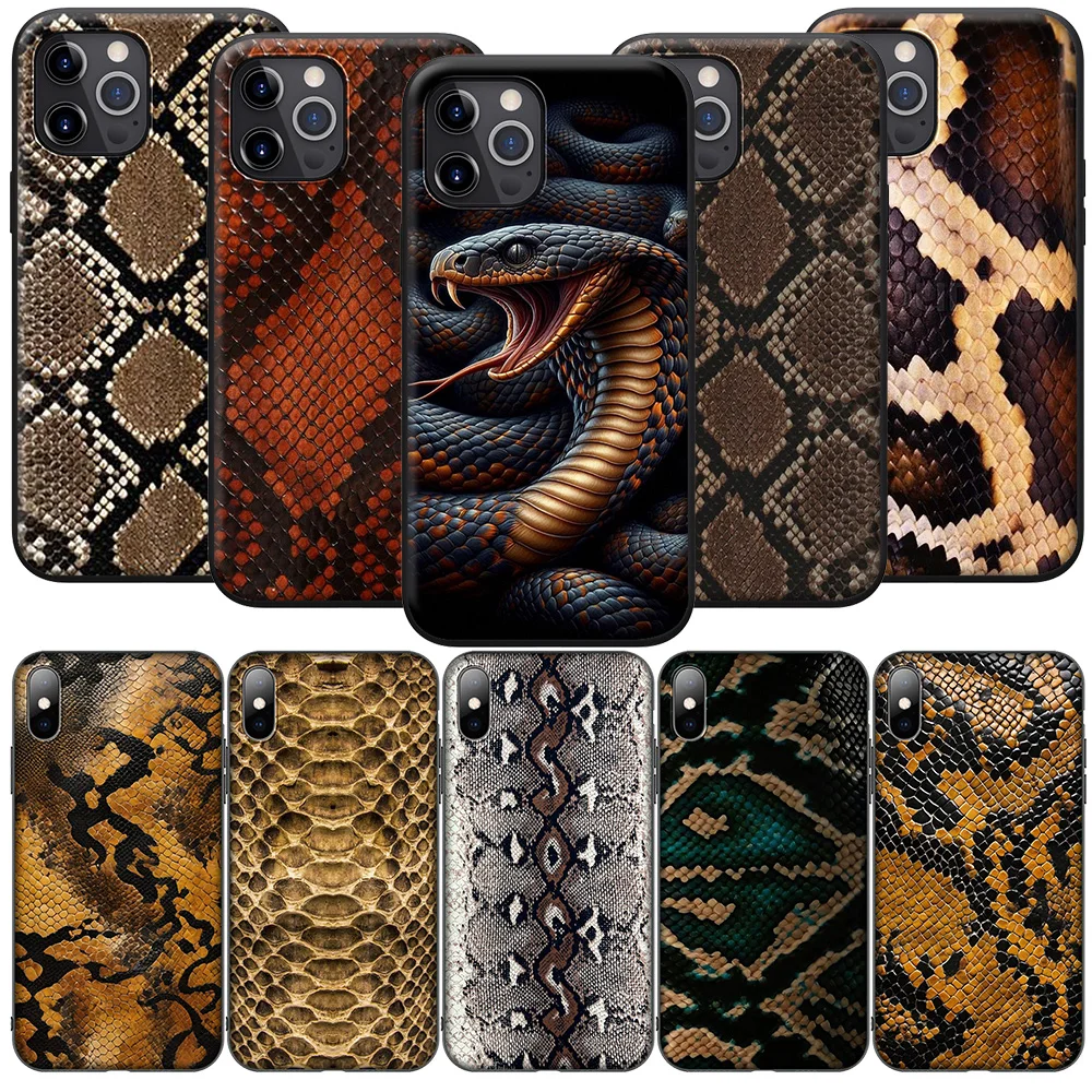 Luxury Snake skin New High-End Soft Case for Samsung Galaxy A01 A02 A03 A03S A10 A10S A20S A30 A30S A50 A50S A70 M02 M21 M31 M51