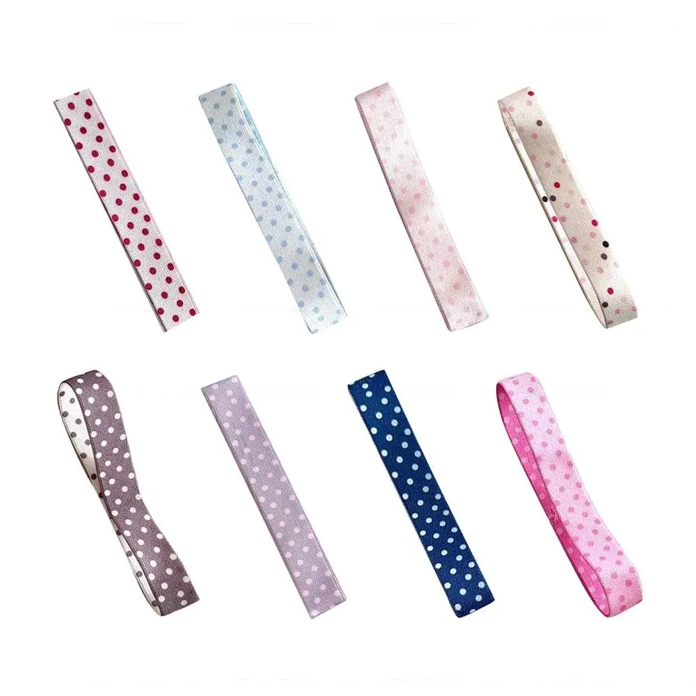 Creative Polka Dots Elastic Strap Double-sided DIY Decoration Band Binding Rope Binder Strap for A7/6 M5 Planner Notebook