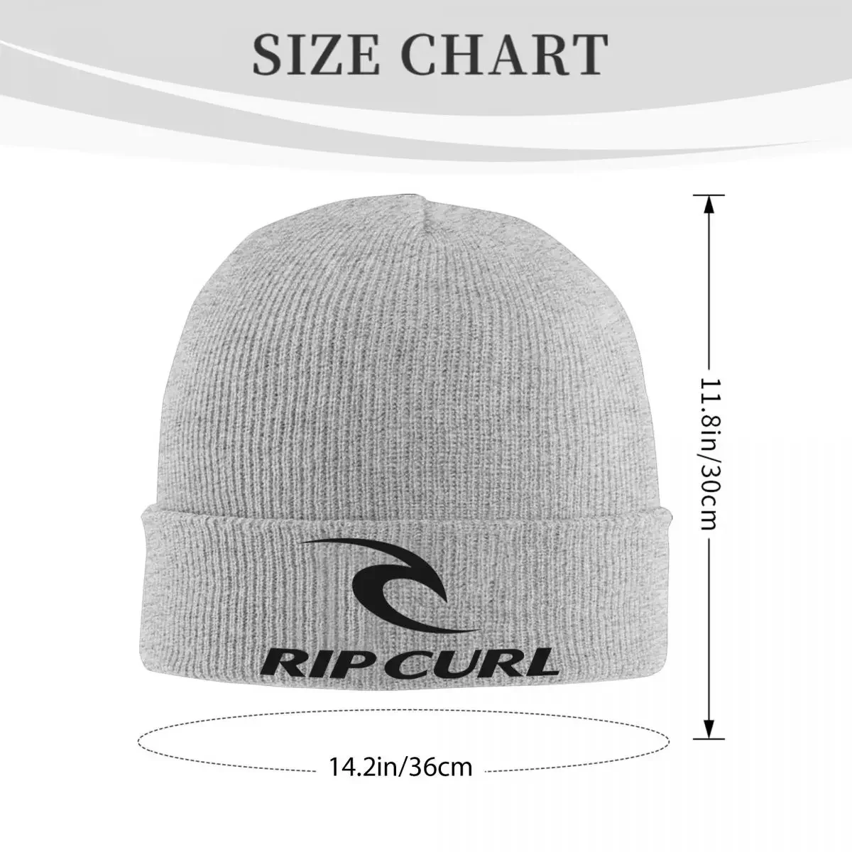 Curl Rip Logo Knitted Hat for Women Men Skullies Beanies Autumn Winter Hat Acrylic Warm Cap