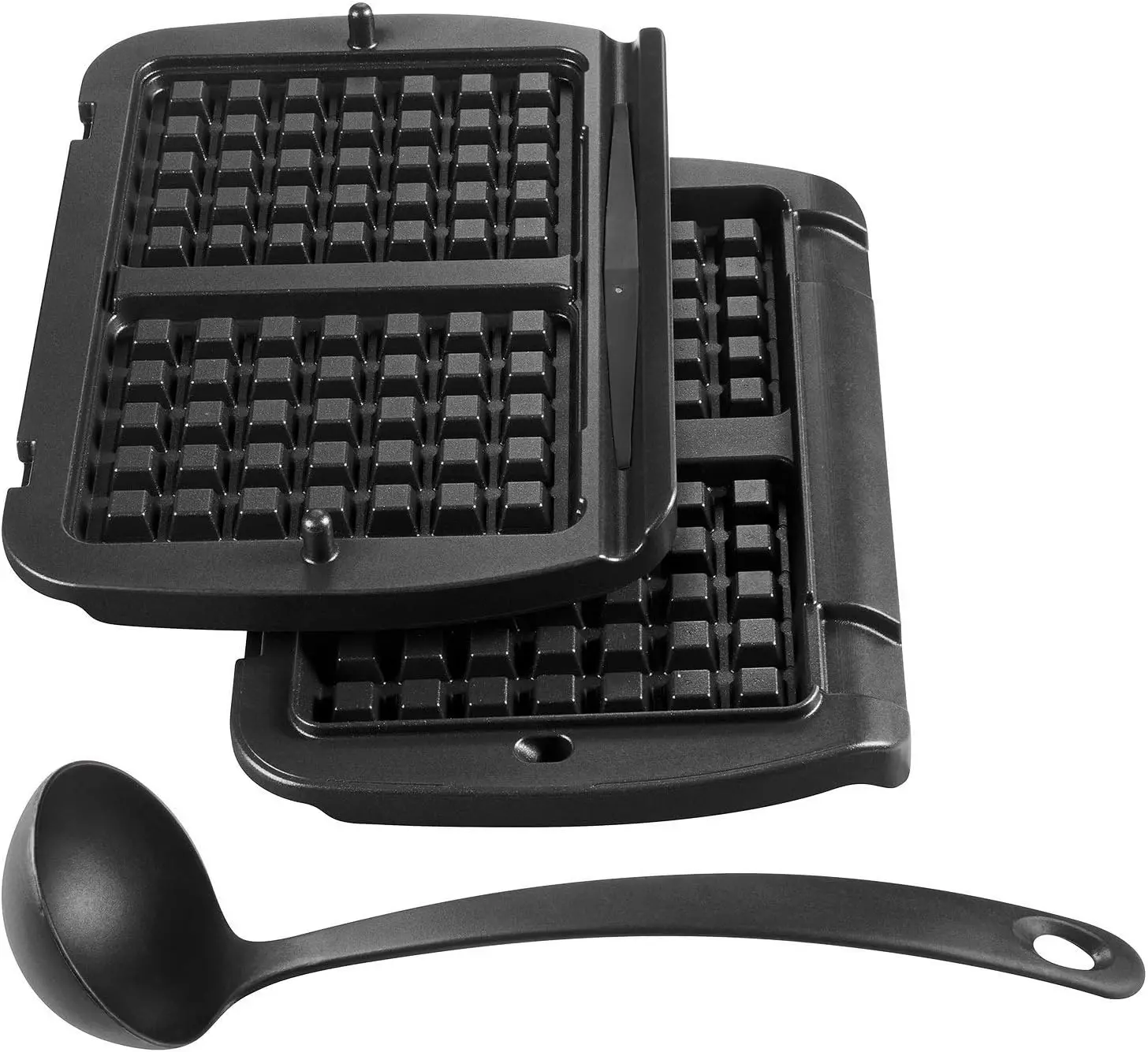 XA7238 Opti Grill+ Go Plates, Aluminium, Black/White