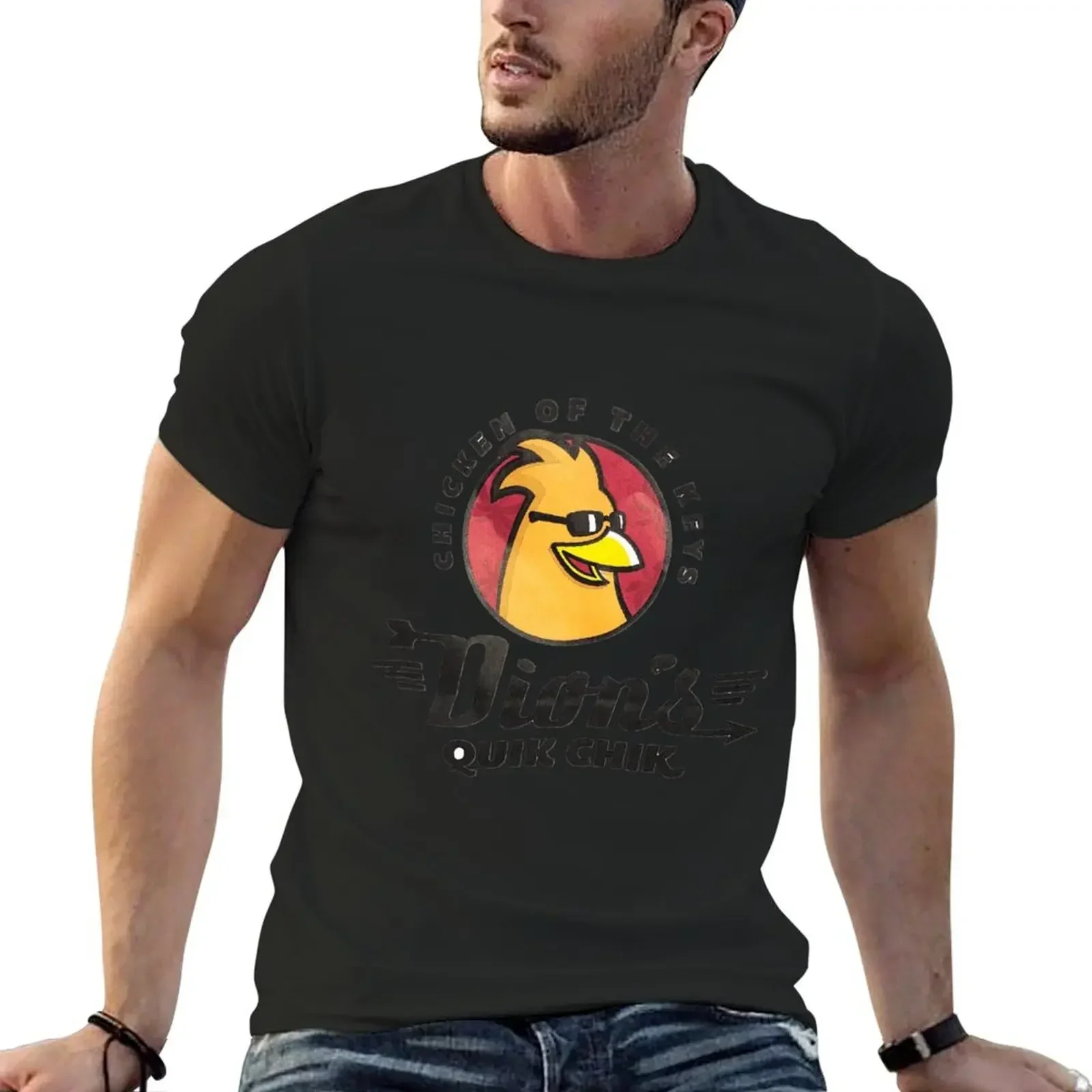 

dions chicken key west T-Shirt custom shirt vintage anime shirt mens white t shirts