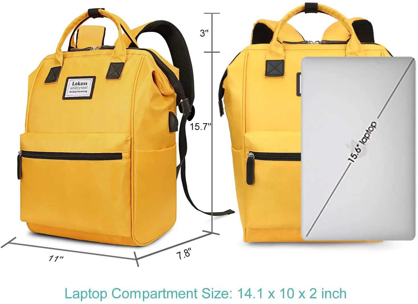 Travel Backpack Large Capacity Backpacks Waterproof 15.6 Inch Schoolbag USB Laptop Business Backpack for Student Mochilas