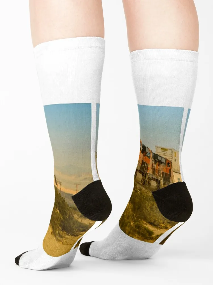 Double Deck Freight Socks Christmas colored custom sports halloween Luxury Woman Socks Men's