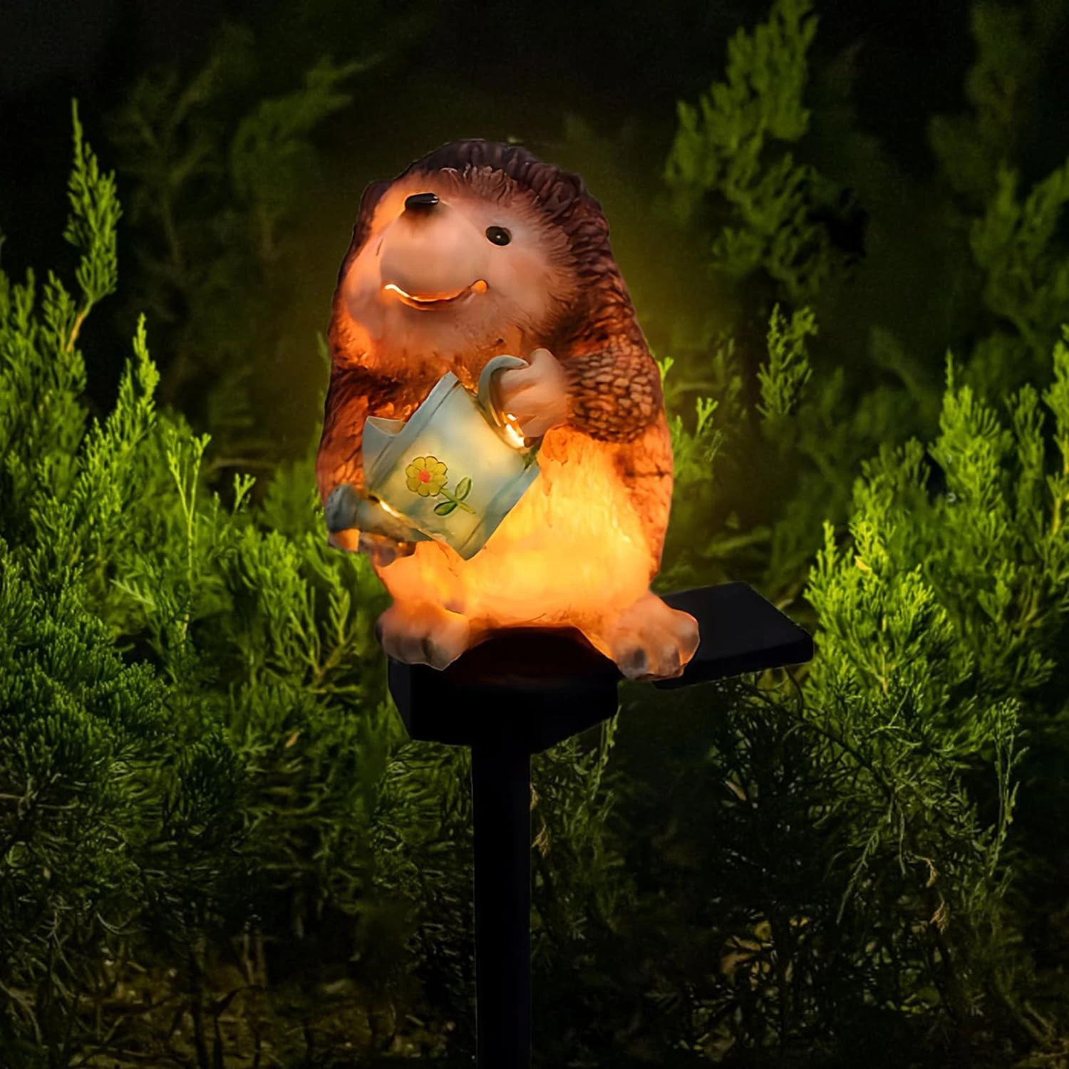 Enhance Your Outdoor Space with Amazing Waterproof Solar LED Hedgehog Stake Lights - Delightful Charming Garden Decoration for Y