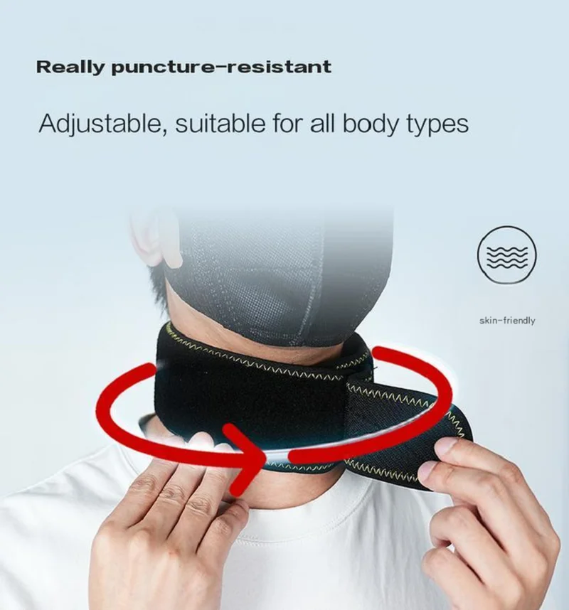SGS LV5 Protezione per il collo anti-pugnalata Collare cervicale professionale resistente al taglio e alla puntura per lavori di sicurezza di autodifesa all'aperto