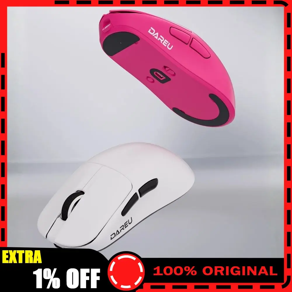 

DAREU LM60 Wireless Gaming Mouse 1000hz Polling Rate AM-WL Sensor Low Latency Wireless Bluetooth 2.4G Connection for Office FPS