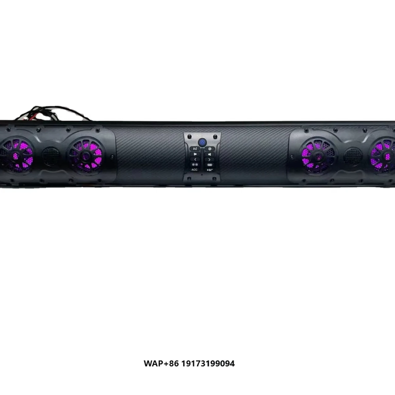 18 بوصة RGB UTV الصوت بار مقاوم للماء بلوتوث متعدد الألوان أضواء 500 واط مكبرات الصوت ل UTV ATV عربة جولف