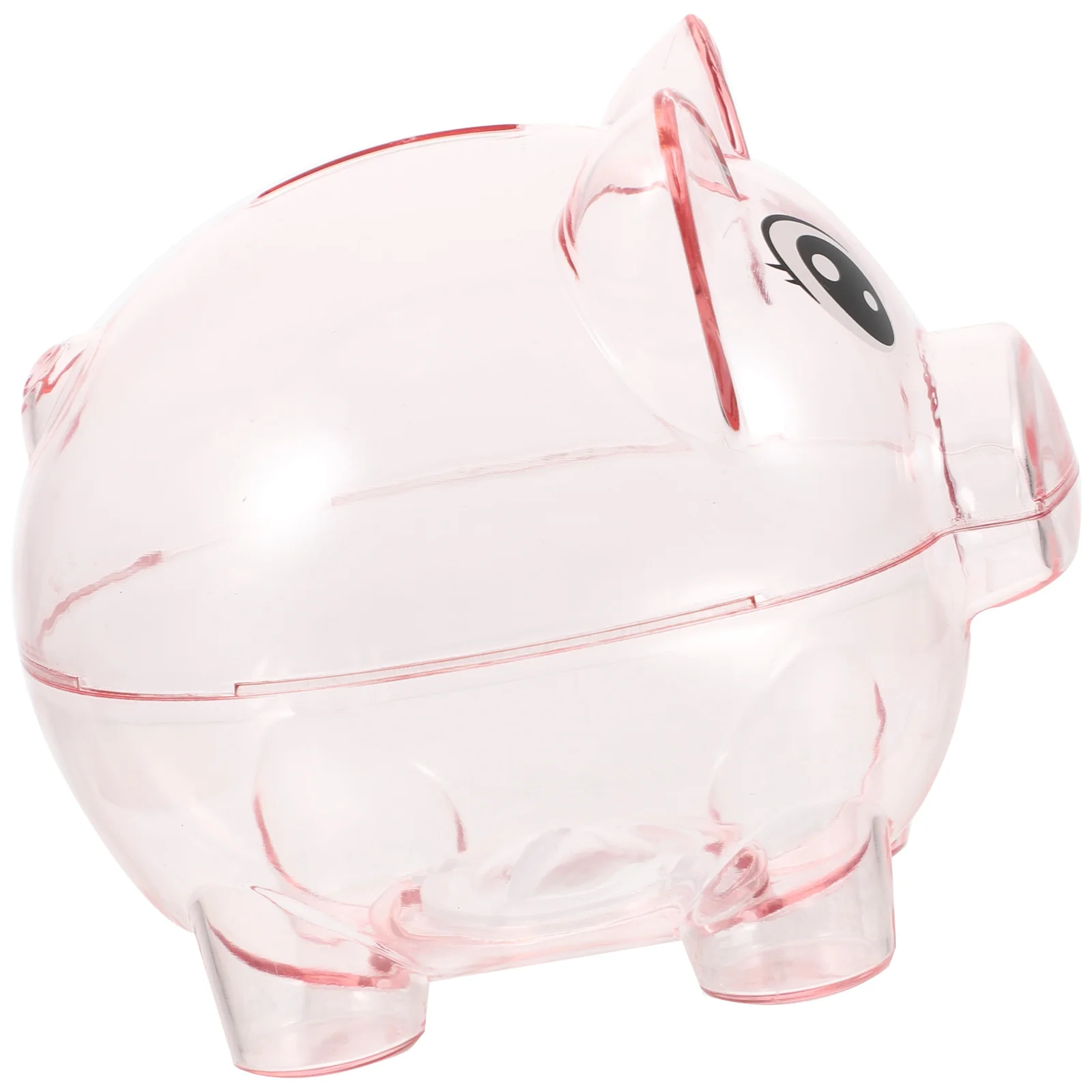 2Pcs Clear Acrylic Piggy Bank Jar Large Capacity Money Box for Kids Daily Saving Habit Cute Desk Decoration Gift