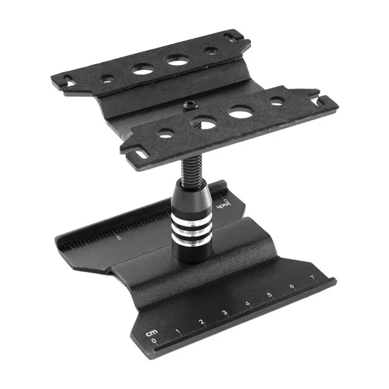 AS96-2X Metal Repair Station Work Stand Assembly Platform For 1/24 1/18 TRX4M SCX24 Fcx24 RC Crawler Black