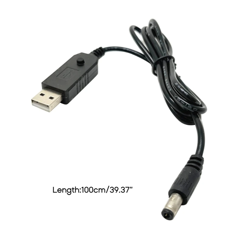 Kabel zasilający USB do 9V 12V do głośnika routera USB do DC5.5x2.5mm kabel ładujący do ładowania wtyczka przewodu LED