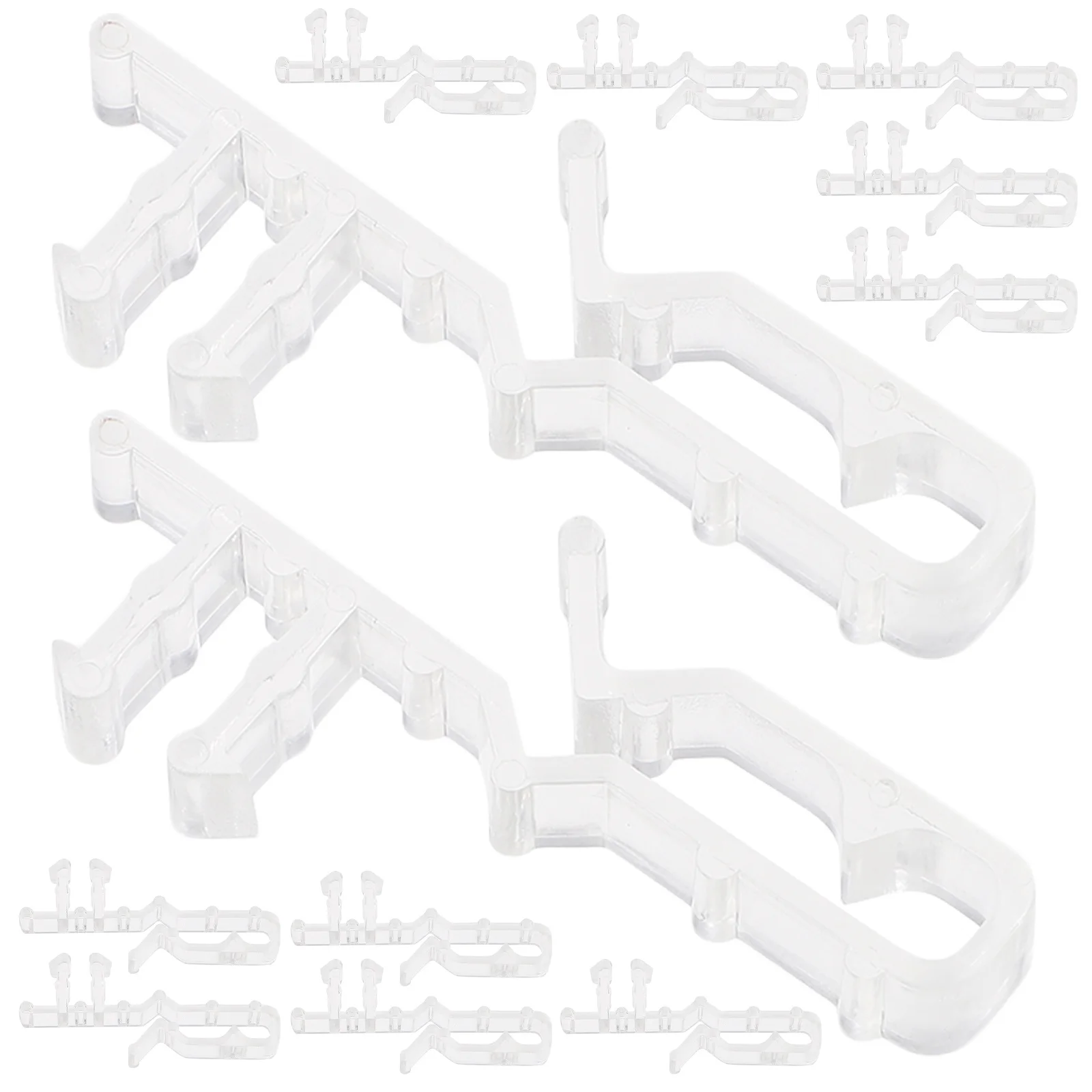 

12Pcs Blind Valance Clips Replacement Set for Curtains Drapes Easy Adjust Secure Grip Portable Transparent Home Office Decor Use