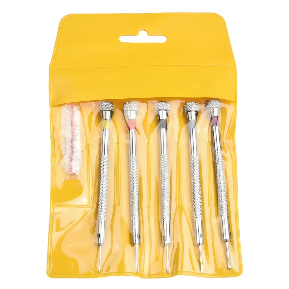 High Carbon Steel Screwdrivers para Relojoeiros Relógio e Óculos Lâmina Plana Pequenas Ferramentas de Reparo Chaves de Fenda Acessórios de Reparo 0.6 Mm2.0 mm