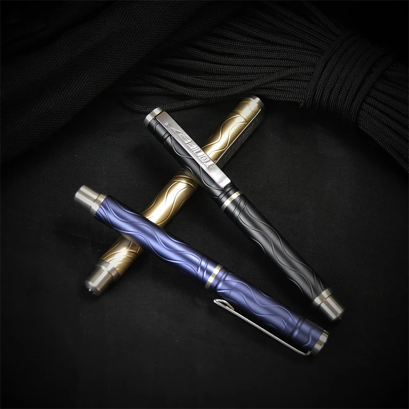 

TONIFE Gent Tactical Pen Emergency Glass Breaker Nano-ceramic Self Defense Outdoor Survival EDC Schmidt Refill Writing Tool