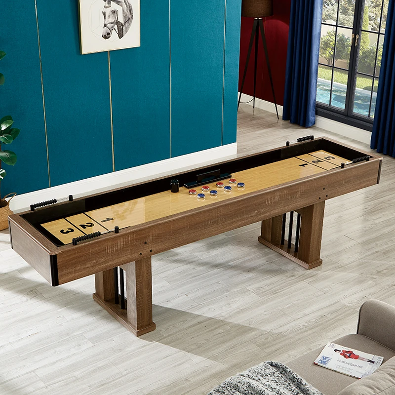 Obrázek 4: Velkoobchod laciný domácí hra halové dřevěný 9FT MDF mini shuffleboard stůl