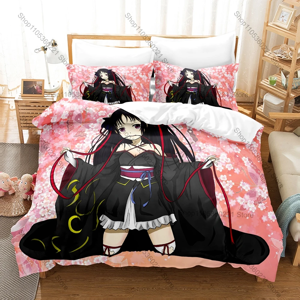 

Unbreakable Machine-Doll 3PCS Bedding Set Yaya Black Hair Kimono Print Soft Microfiber Duvet Cover Pillowcase