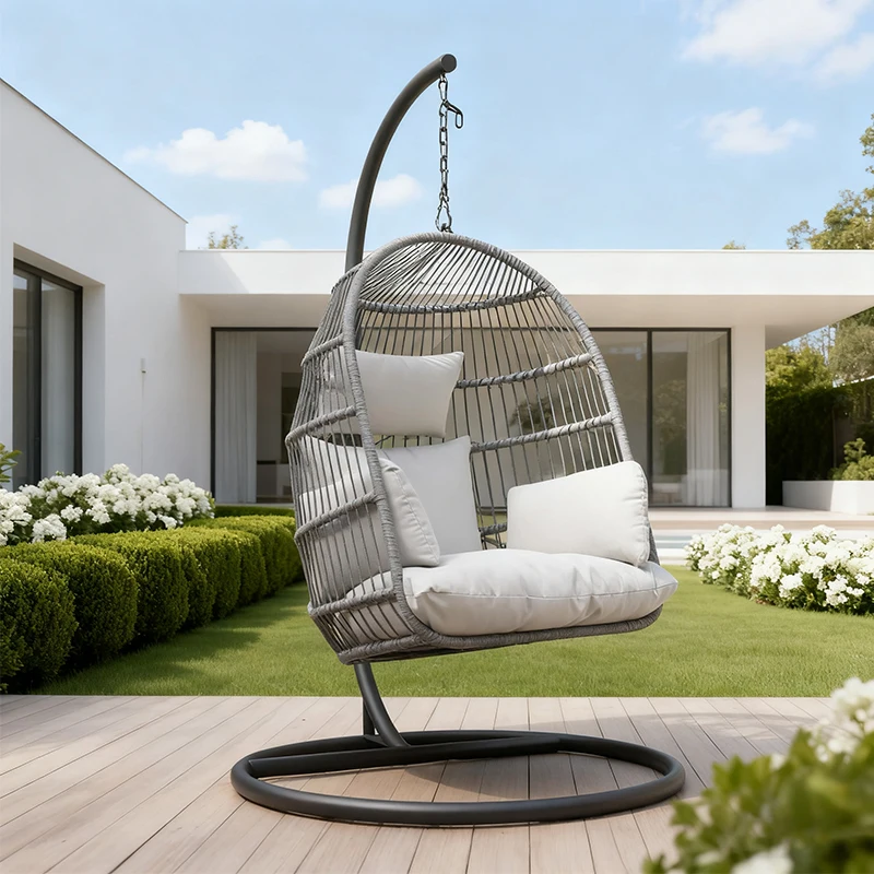 Outdoor Courtyard Hanging Basket Chair Rope Weaving Indoor Balcony Terrace Swing Hanging Chair Cradle