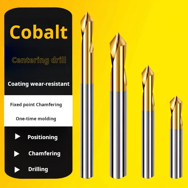 

Набор точечных сверл M35 HSS, содержащий кобальт, центральная дрель с позиционированием 90 градусов для токарного станка, обработка нержавеющей стали 2,0-20