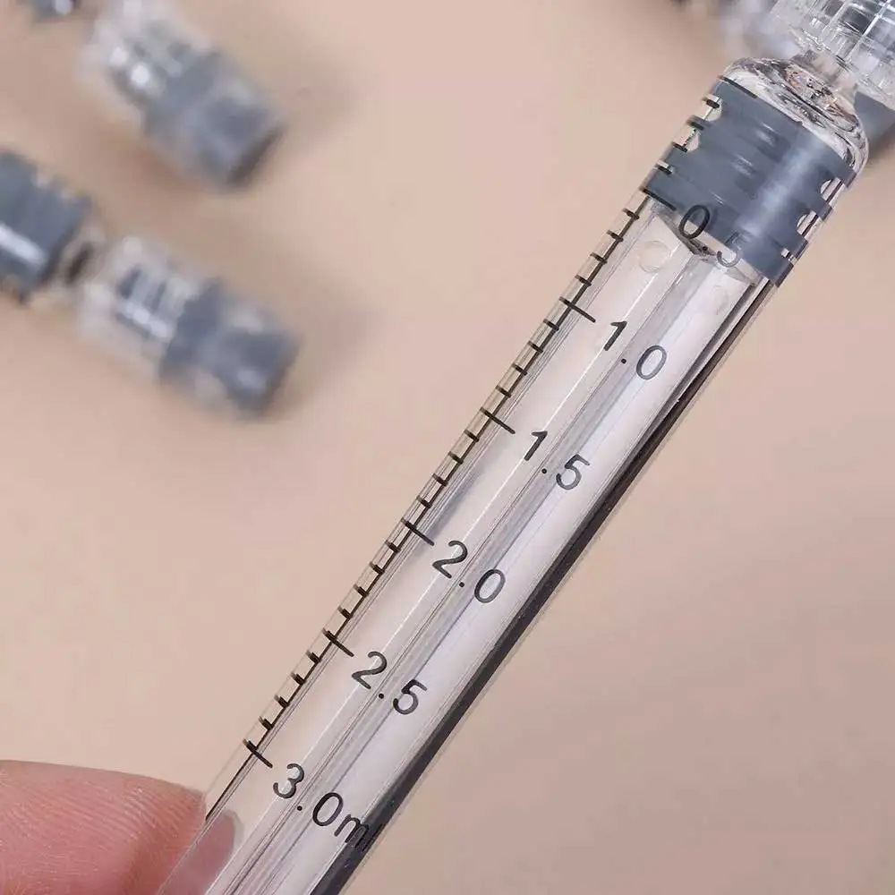 10pcs Borosilicate Glass Prefillable Syringe Glass Syringe Luer Lock Syringe 1ml/2.25ml/3ml/5ml view 5