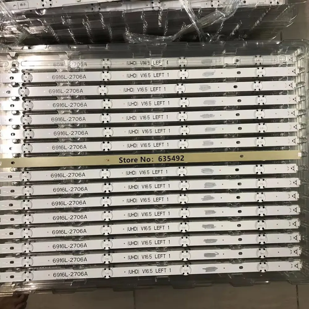 Светодиодная лента подсветки для 49UH6030 49UH6090 49UH6100 49UH6107 49UH6109 49UH6109 49UH6110 6916L-2709A 6916L-2710A 6916L-2711A 2712A