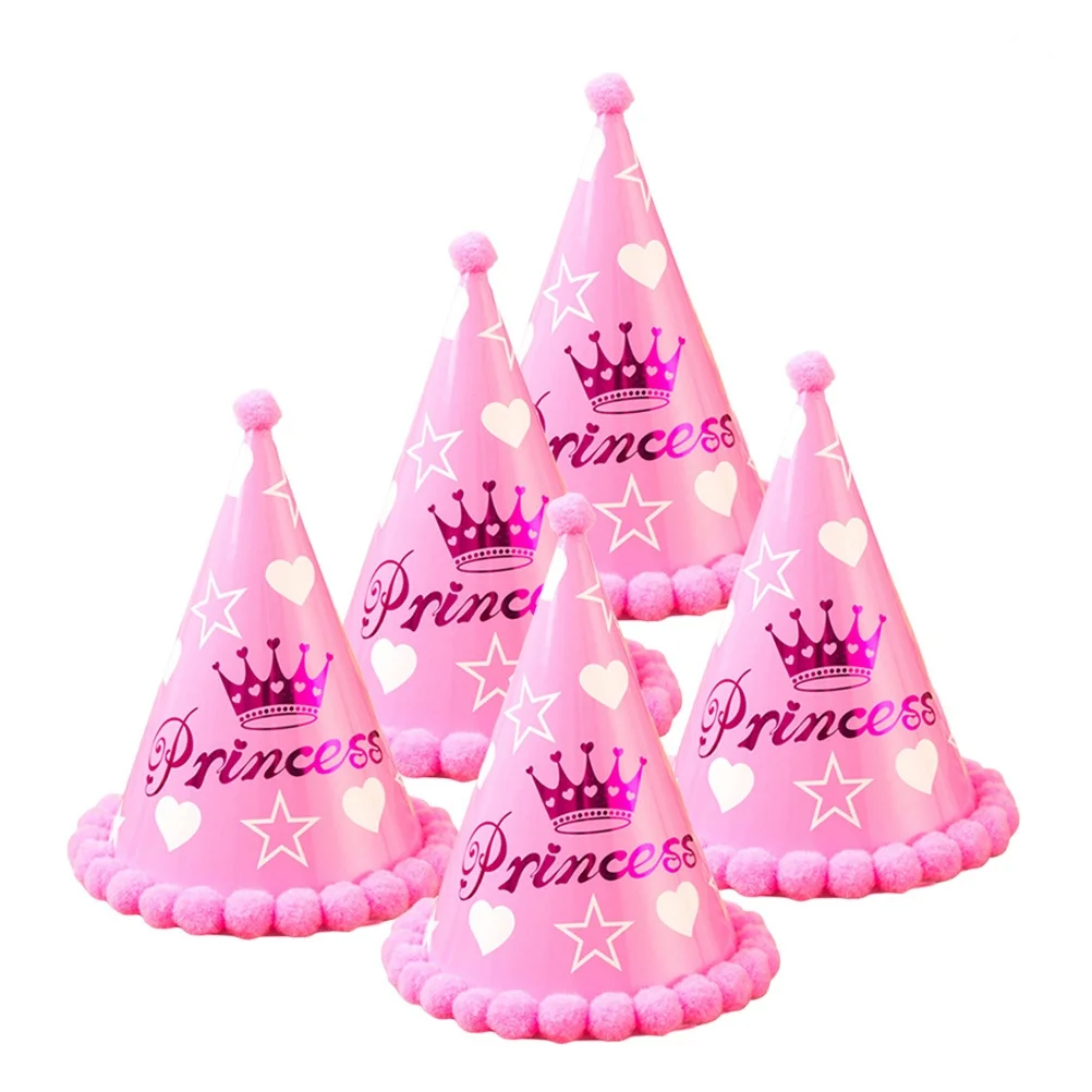 

12Pcs Birthday Party Hats Colorful Polka Dots Hearts Crowns Happy Birthday Photos Games Festive Table Settings