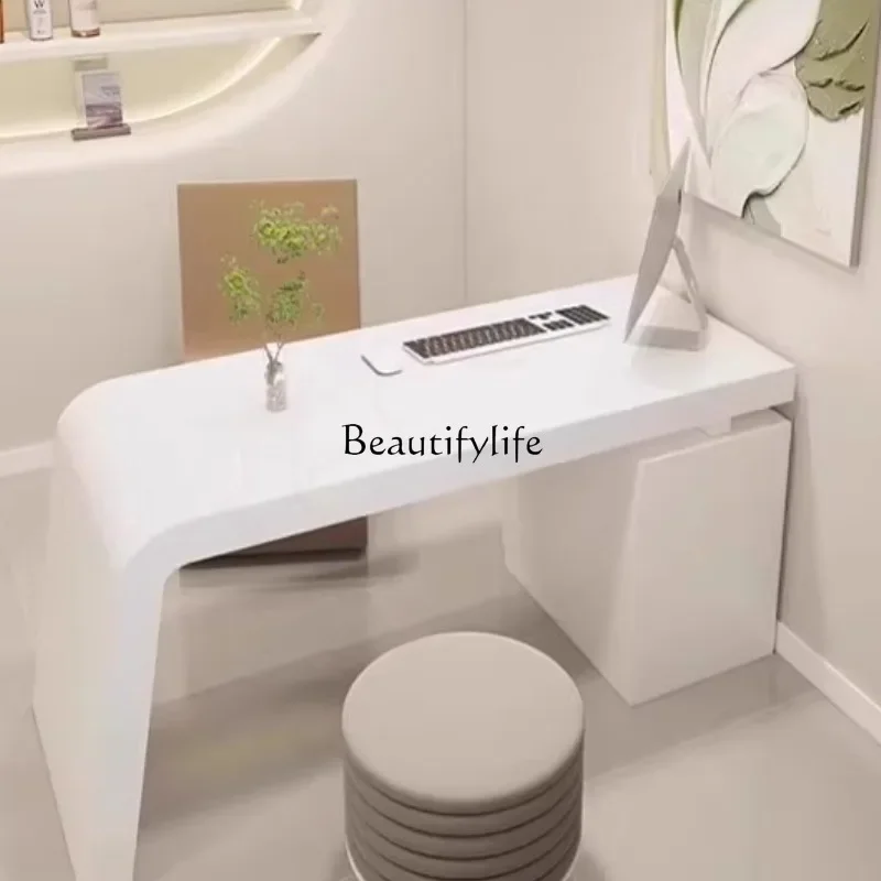 

yj5 Minimalist Organizer Office Desk Shelves Creativity Long Straight Secretary Computer Desks Unusual Quality Bureau Desk Furni