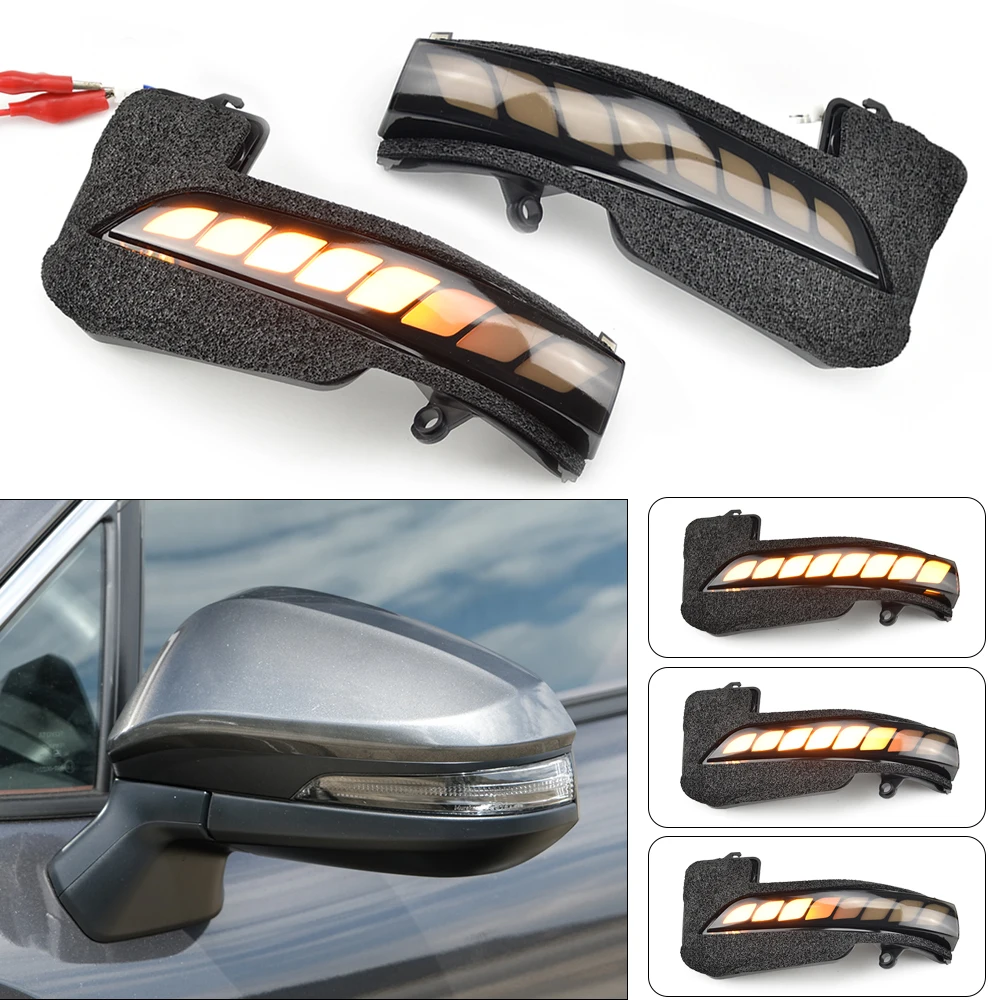 

Side Rear View Mirror Indicator LED Dynamic Turn Signal Light Sequential Lamp For Toyota Hilux Revo Fortuner Innova 2016 - 2021