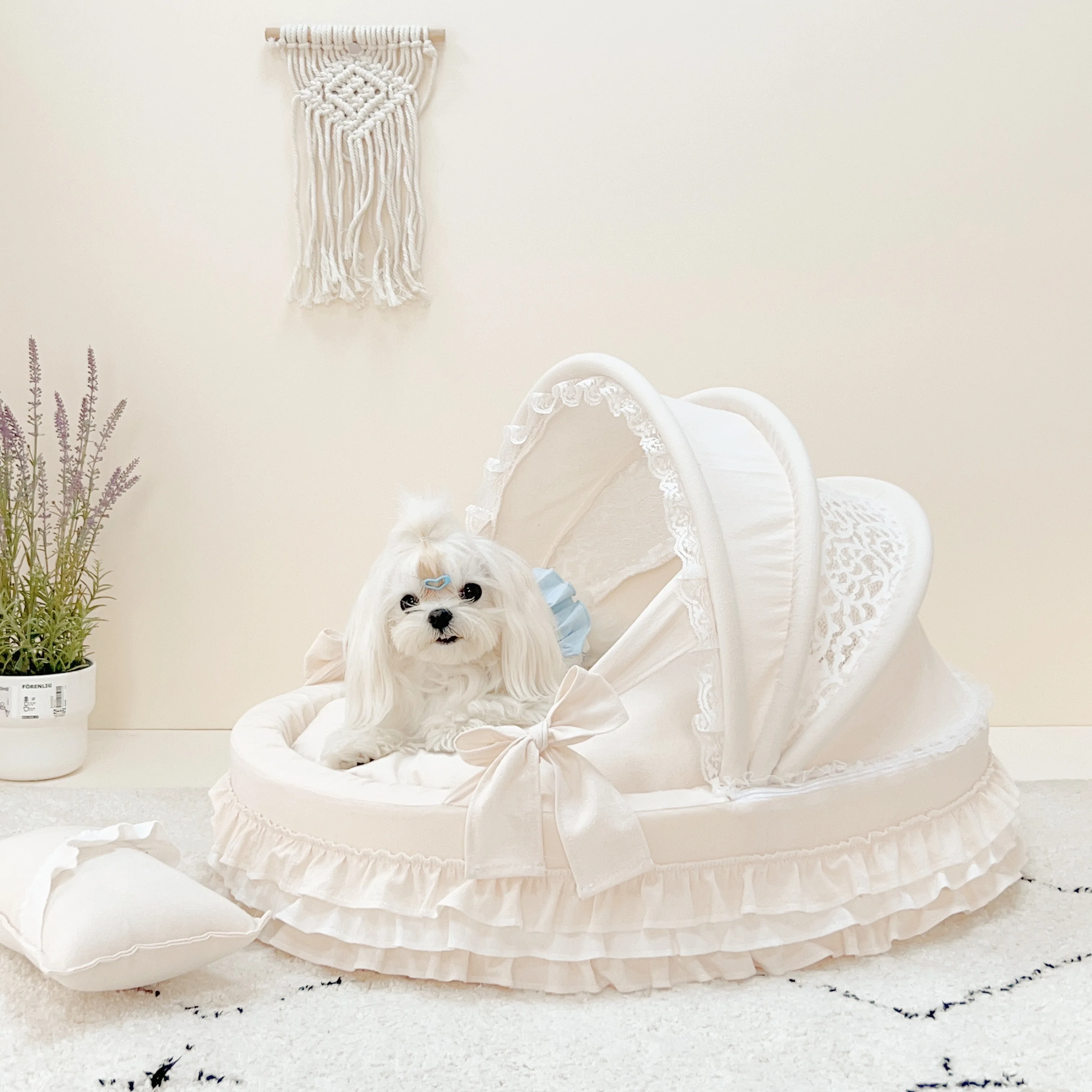 yyhcPolaroid High-end Four Seasons Pet Cradle Removable and Washable Kennel Cat Nest Bed Teddy Maltese Small and Medium Dogs