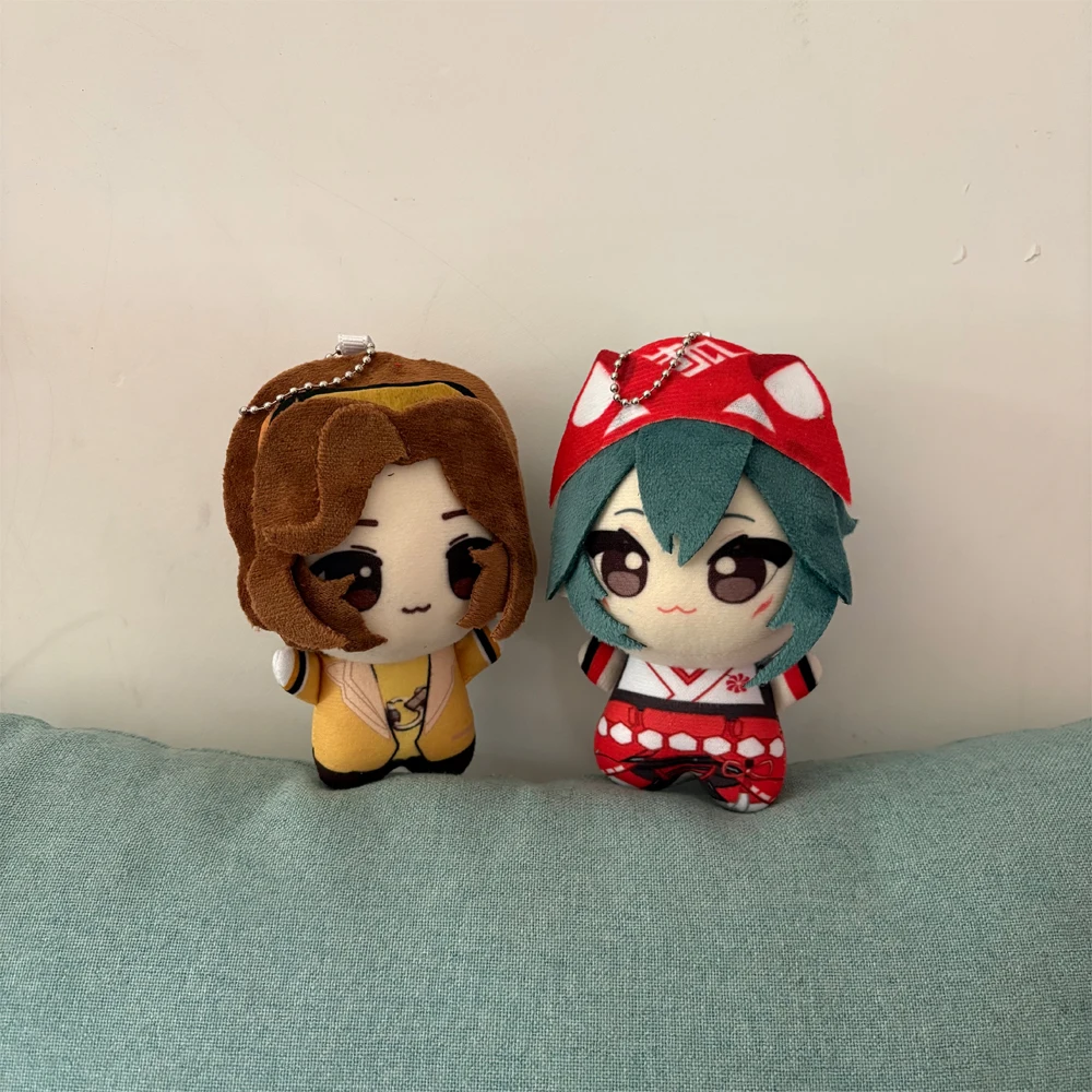 Super Cute Anime Game Character Explorer Venture and Witch Kiriko Plush Toys Overwatch Keychain Bag Pendant Decor Plushie Doll