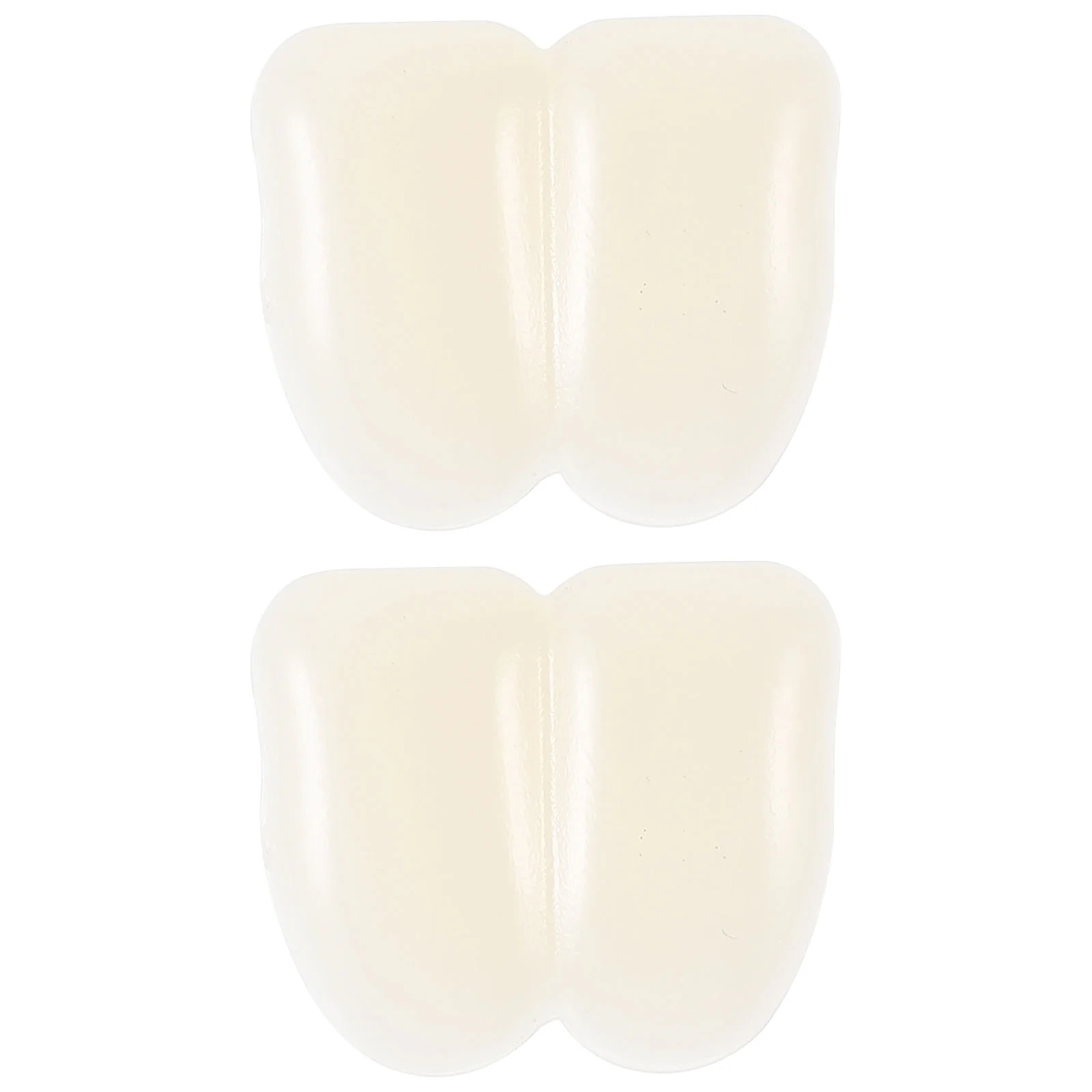 2 Pcs Apparel Rabbit Dentures and Front Teeth Cos Props Cosplay Bunny Tooth Decoration Statue Accessories White