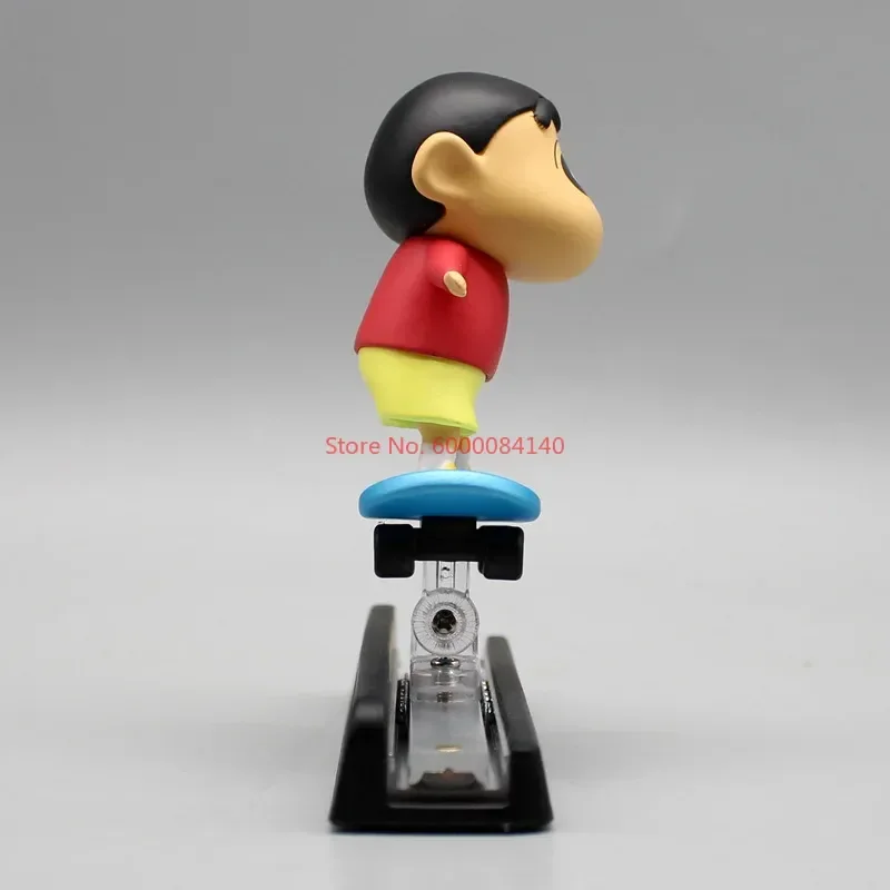 Crayon Shin Chan Anime Figure Mold Cartoon Doll Temporary Car Parking Number Plate Ornaments Kawaii Car Interior Trim Supplies