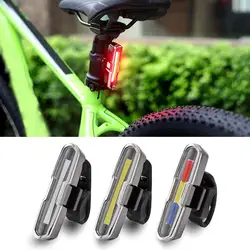 Bike Taillight USB Rechargeable Flashing Bicycle Rear Light Laser Safety Warning LED Super Bright Waterproof Bike Tail Lamp