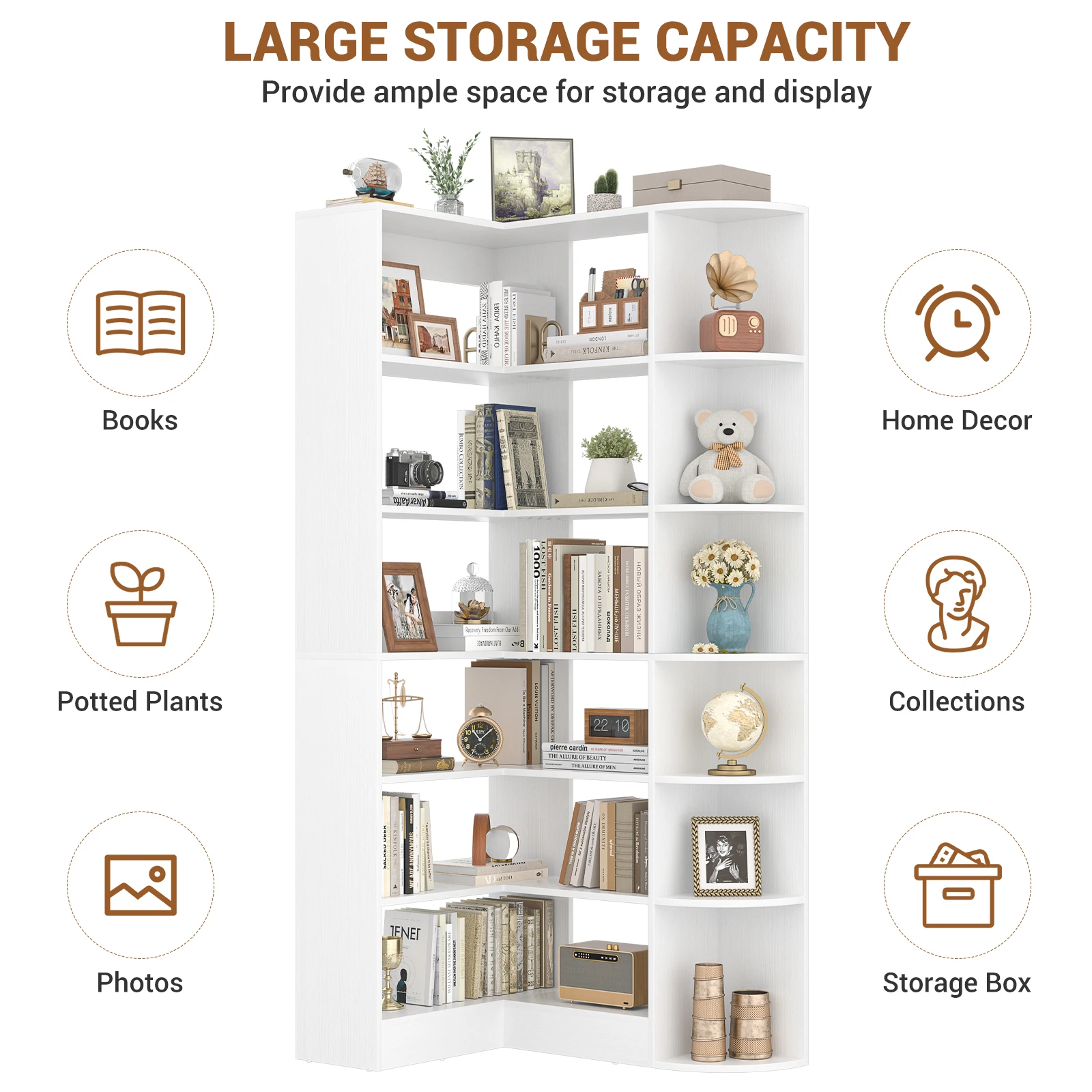 6-Tier Corner Bookshelf 4