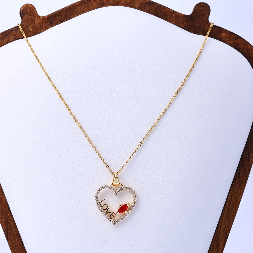 قلادة جميلة للنساء: النمط الصيني نعمة كلمة القرع قلادة التيتانيوم الصلب ضوء الفاخرة الراقية سلسلة الترقوة، Exq