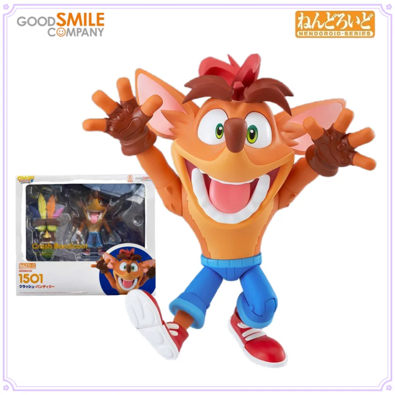 Figura Coleccionable Original de la Serie Nendoroid N.° 1501 de GSC, Crash Bandicoot, Juguete de Colección para Niños, Regalo