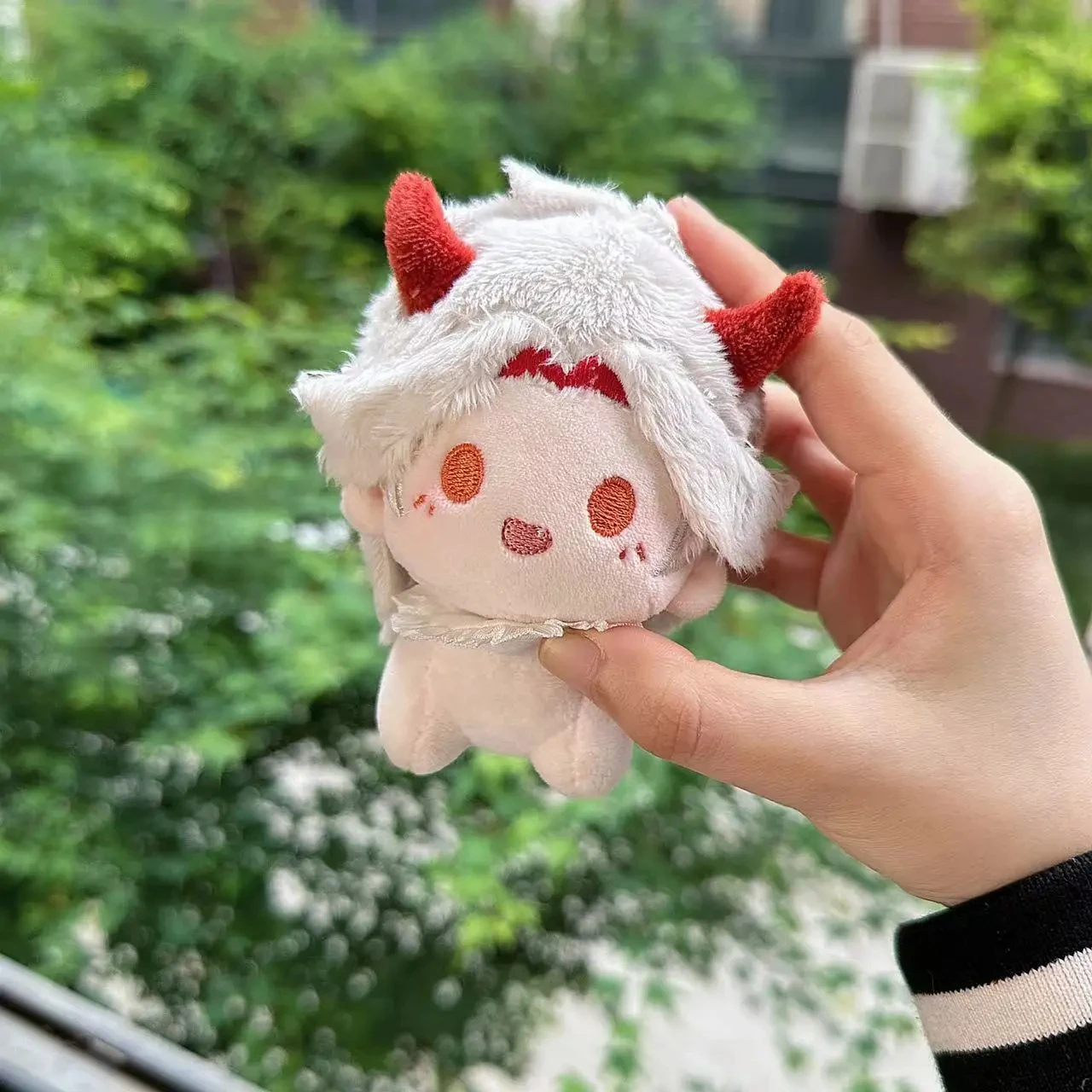 Game Genshin Impact Arataki Itto Plush Cosplay Cotton Cat Doll Body Dress UP Plushie Toys Mascot Sitting Posture 10cm Gift