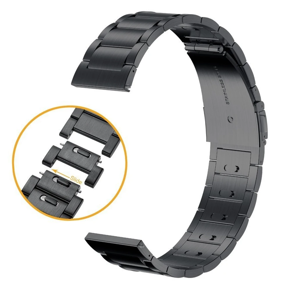 Pop 22mm Stainless Steel Metal Watchband for Samsung Galaxy Watch 46mm Gear S3 frontier Classic Amazfit Huawei GT band Strap