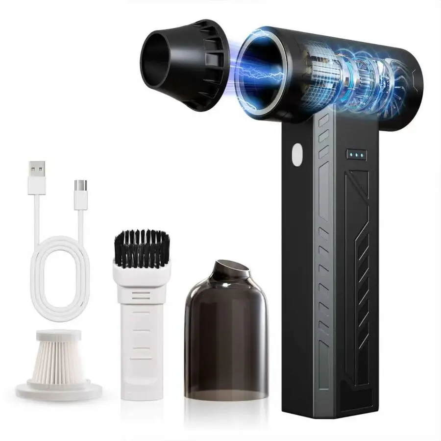 

Air Duster 480000RPM Electric Air Duster Variable Speed 580G 4 Gear Adjustable Rechargeable Cordless Jet Dry Blower Turbo Fan Dr