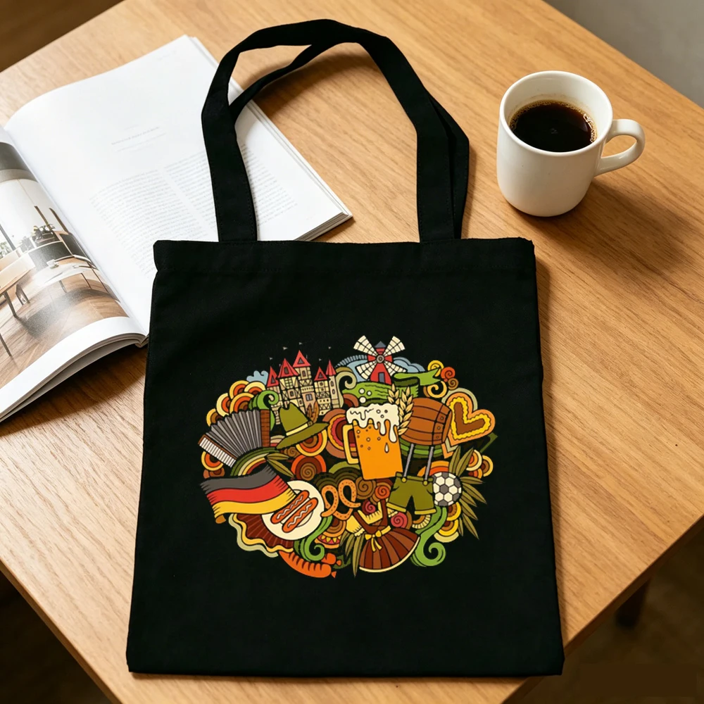 Women Bags Germany - Deutschland Tragetasche Y2K faltbare personalisierbare Stofftaschen