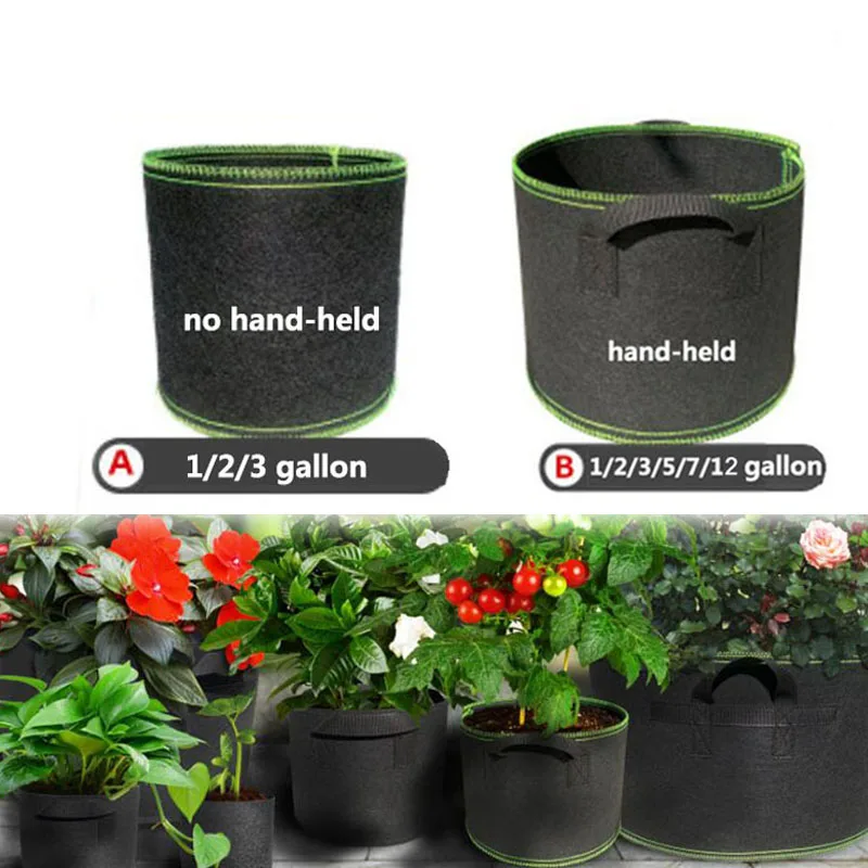 Garden Tools Planting Grow Bags Non-Woven Fabric pot Vegetable jardin eco friendly Planting Grow Bag for plant D3