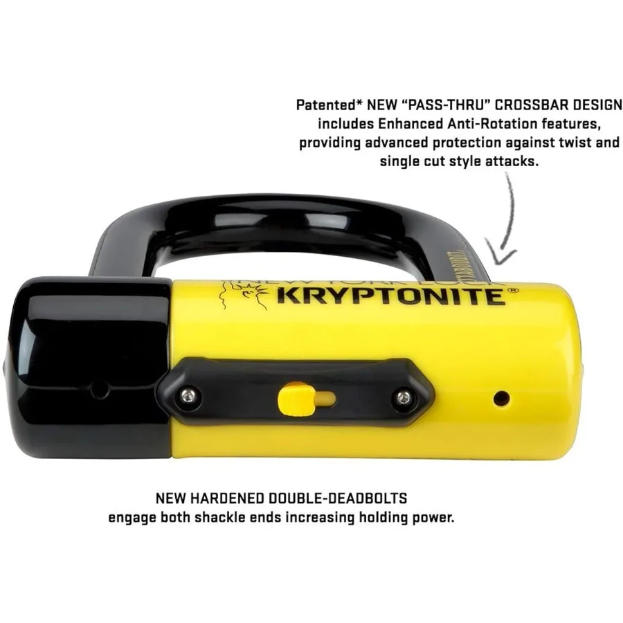 نيويورك Fahgettaboutit دراجة صغيرة ULock الثقيلة مكافحة سرقة دراجة U قفل مع تكبل 18 مللي متر ومفاتيح مثالية للقفل الآمن #4