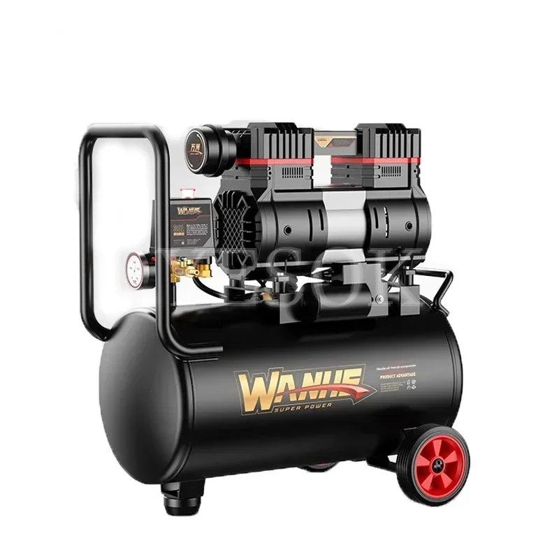 Imagem -03 - Compressor de ar Silencioso para Reparos Domésticos e Automotivos Inflação de Pneus Pulverização de Tinta Bomba de ar Portátil Aerógrafo com Compressor 3180w 40l