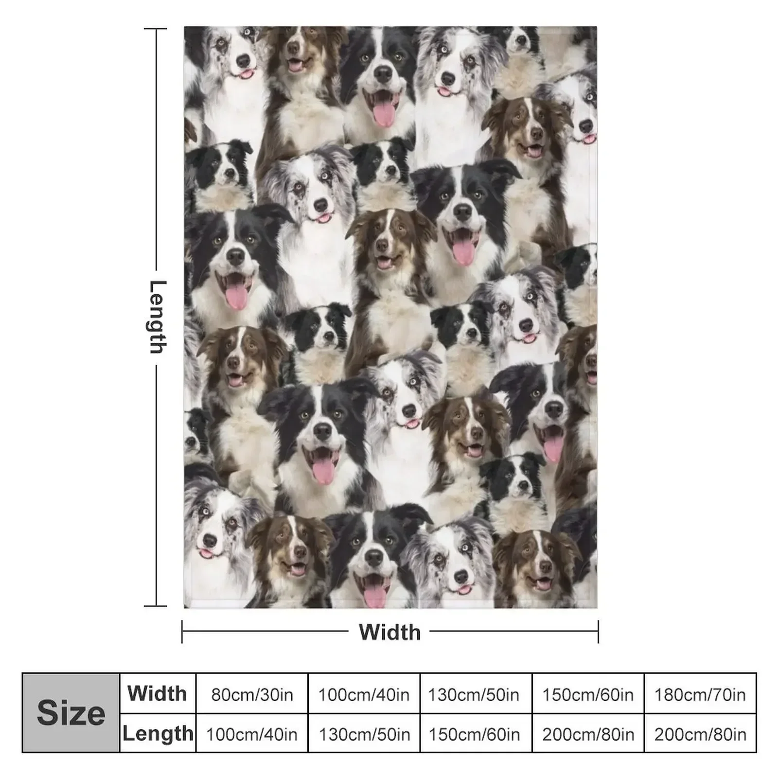 Border Collie Dog Throw Blanket Luxury Throw Decorative Throw Cute Plush Blankets