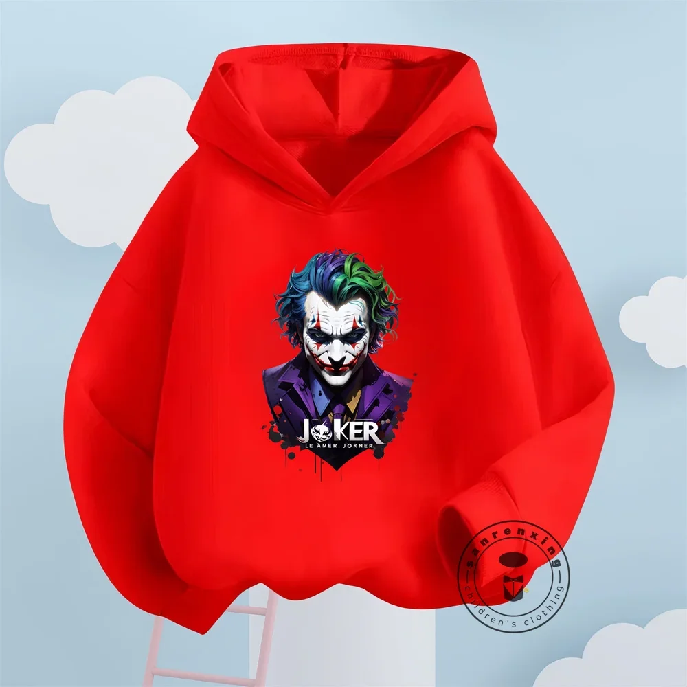 DC Comics The Joker Kids Hoodie Kids Girls Odzież Modne ubrania dla chłopców Jesienne ciepłe topy sportowe Powrót do szkoły Prezent