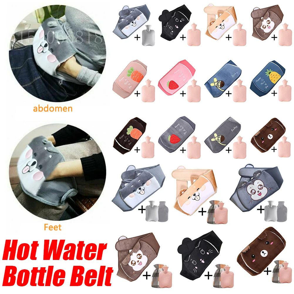 Hot Water Bag Belt Warmer Portable Hand Warmer for Women Water Filled Hot Water Bag Belt Set Winter Warmth Heater Christmas Gift