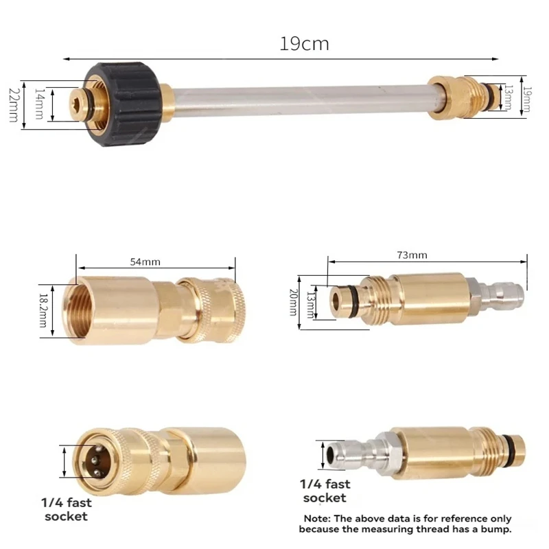 Karcher Easy Lock Quick Connect Adapter-Kit, HDS TR22 AG & IG Messinganschlüsse, für Schlauch & Hochdruck-Sprühpistole – Detail 5